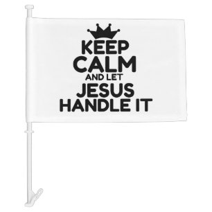 JESUS CAR FLAG