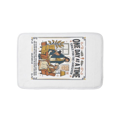 Jesus Caregiving Aging Parents Graphic Tee Christi Bath Mat