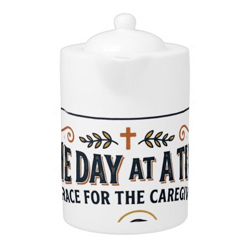 Jesus Caregiving Aging Parents Graphic Tee Christi Teapot