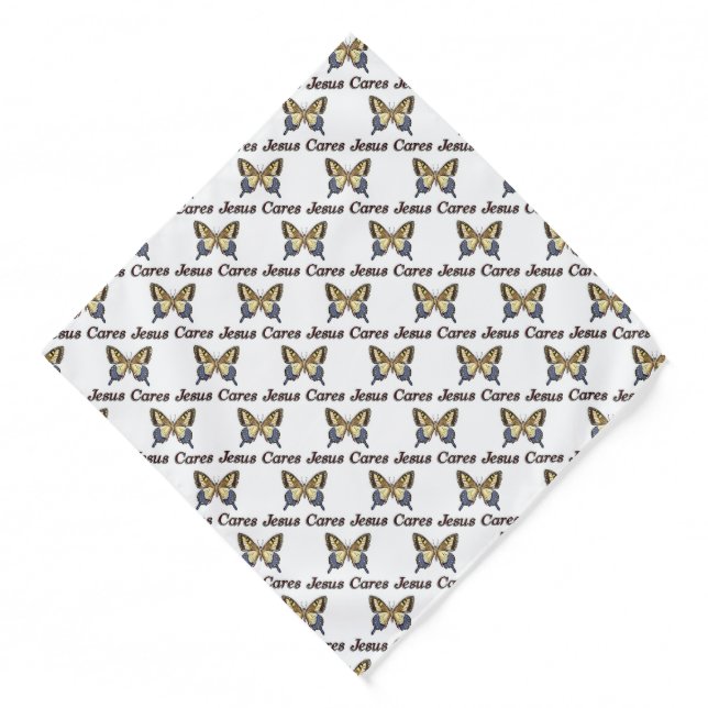 Jesus Cares Bandana (Front)