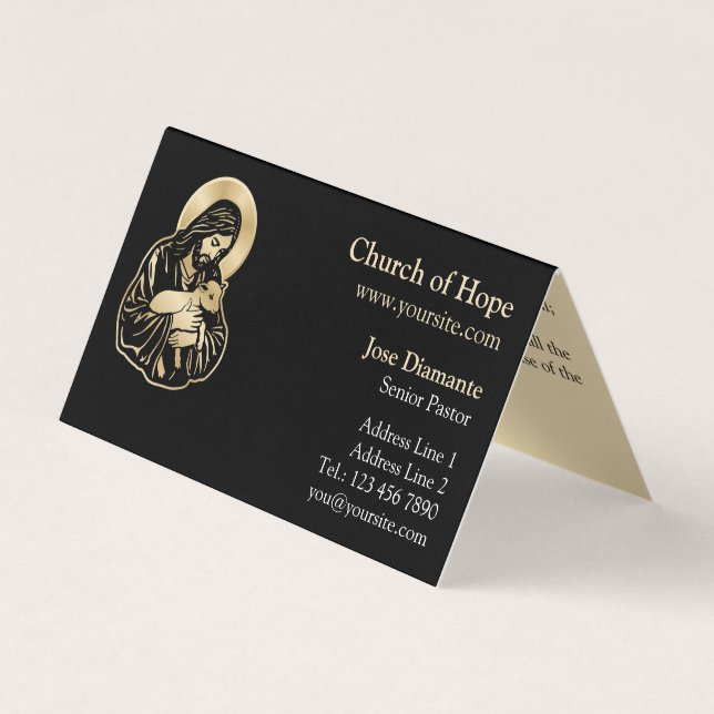 Jesus Caring Shepherd Business Card (Front)