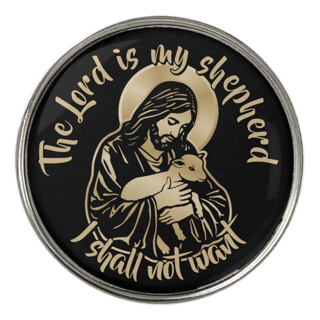 Jesus Caring Shepherd Golf Ball Marker (Front)