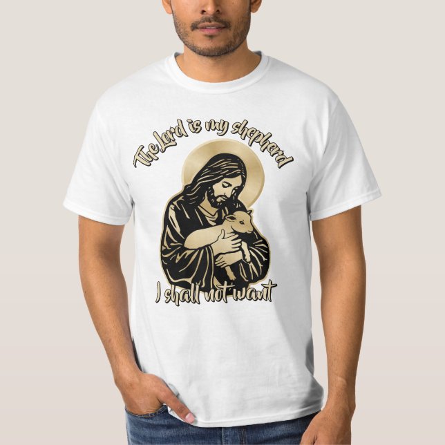 Jesus Caring Shepherd T-Shirt (Front)
