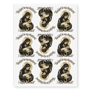 Jesus Caring Shepherd Temporary Tattoos
