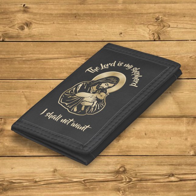 Jesus Caring Shepherd Tri-fold Wallet (Creator Uploaded)