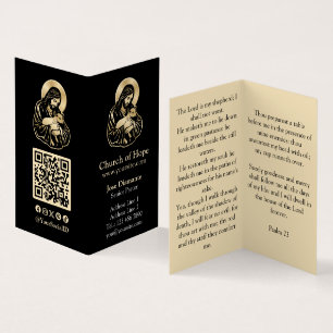 Jesus Caring Shepherd Vertical Business Card