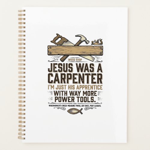 Jesus Carpenter Woodworker Apprentice Vintage Shir Planner