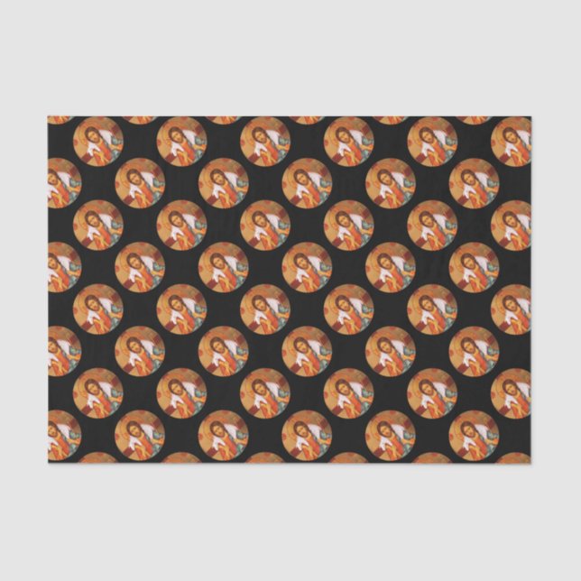 Jesus Carrying a Lost Lamb Tissue Paper (Front)