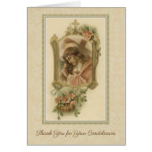 Jesus Carrying Cross Catholic Condolence Thank You (Front)