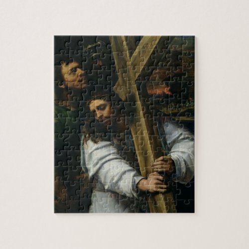 Jesus Carrying the Cross c1535 oil on panel Jigsaw Puzzle