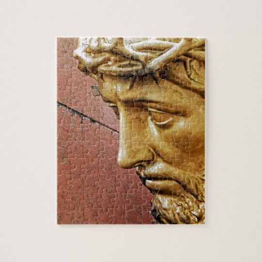 Jesus carrying the cross jigsaw puzzle | Zazzle.com