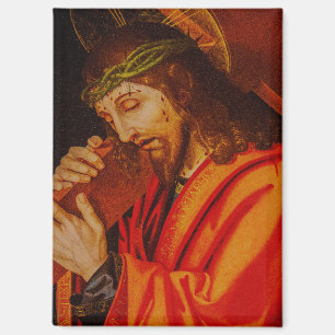 Jesus carrying the cross magnet