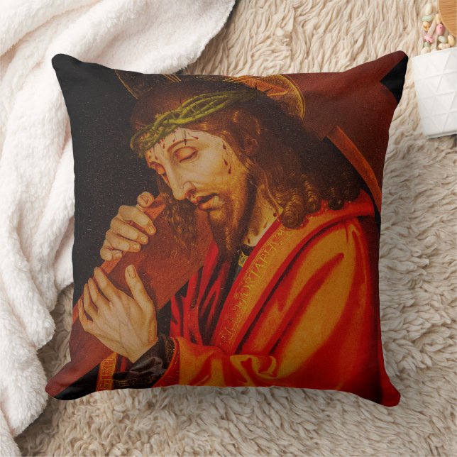 Jesus carrying the cross pillow (Blanket)