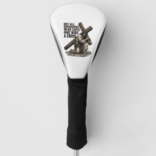 Jesus Carrying the Cross Vintage Christian Golf Head Cover