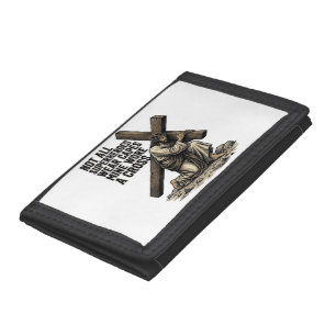 Jesus Carrying the Cross Vintage Christian Trifold Wallet