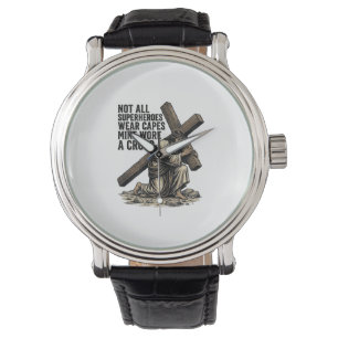 Jesus Carrying the Cross Vintage Christian Watch