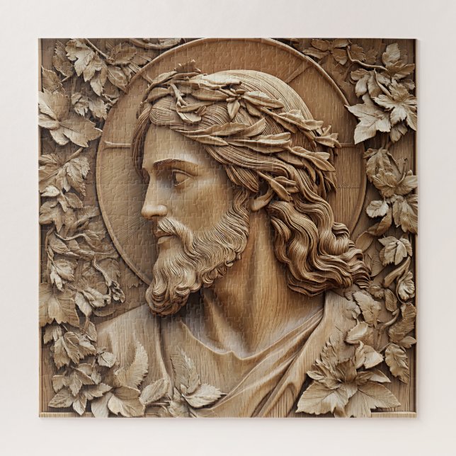 Jesus Carving Jigsaw Puzzle (Vertical)