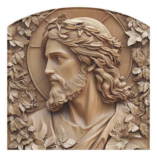 Jesus Carving Sign (Contour Front)