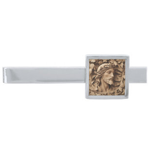 Jesus Carving Tie Bar