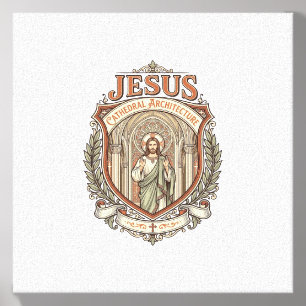 Jesus Cathedral Architecture Jesus Cathedral Archi Canvas Photo Tile