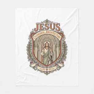 Jesus Cathedral Architecture Jesus Cathedral Archi Fleece Blanket