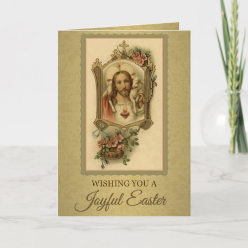 Jesus Catholic Easter Religious Resurrection Holiday Card