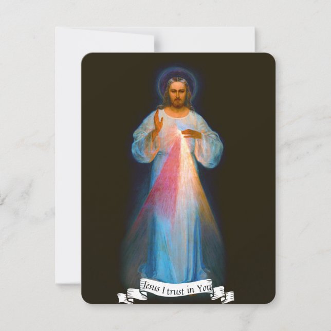 Jesus Catholic Funeral Memorial Holy Card  (Front)