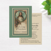 Jesus Catholic Funeral Sympathy Prayer Holy Card (Desk)
