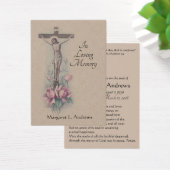 Jesus Catholic Funeral Sympathy Prayer Holy Card (Desk)