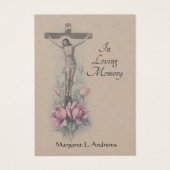 Jesus Catholic Funeral Sympathy Prayer Holy Card (Front)