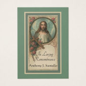 Jesus Catholic Funeral Sympathy Prayer Holy Card (Front)