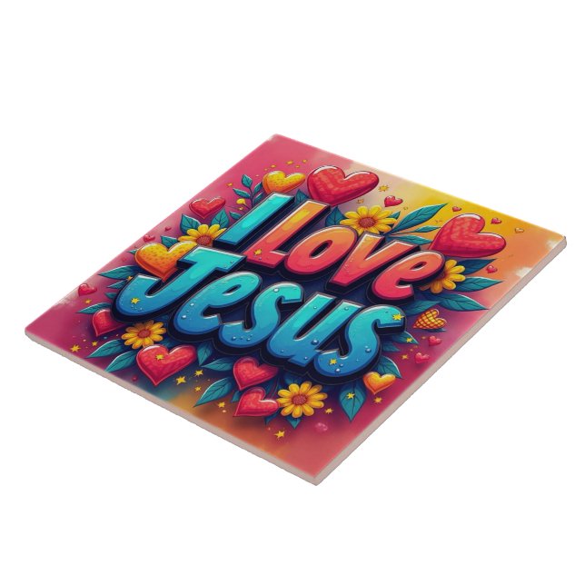Jesus Ceramic Tile (Side)