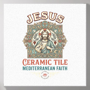 Jesus Ceramic Tile Mediterranean Faith Jesus Ceram