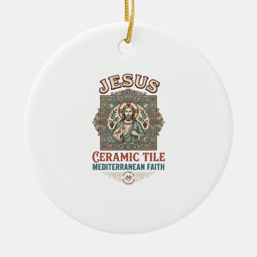 Jesus Ceramic Tile Mediterranean Faith Jesus Ceram Ornament