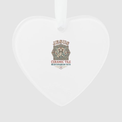 Jesus Ceramic Tile Mediterranean Faith Jesus Ceram Ornament