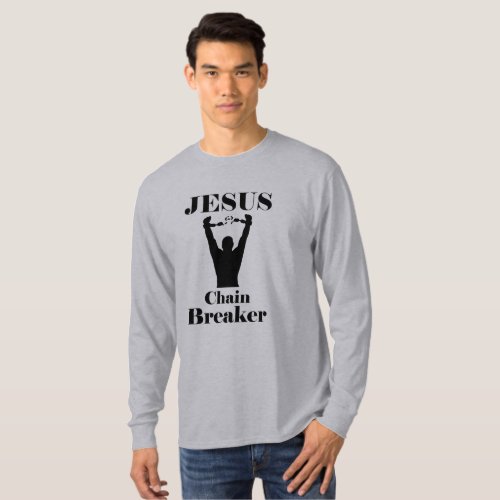 Jesus Chain Breaker _ Black Christian T_Shirt