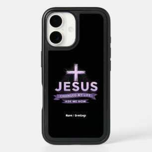 Jesus Changed My Life Ask Me How Faith  iPhone 16 Case