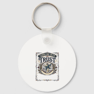 Jesus Cheer Gymnastics Graphic Tee Christian Art_1 Keychain