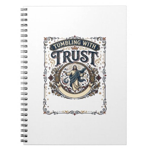 Jesus Cheer Gymnastics Graphic Tee Christian Art_1 Notebook