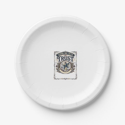 Jesus Cheer Gymnastics Graphic Tee Christian Art_1 Paper Plates