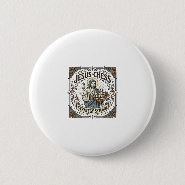 Jesus Chess Strategy Symbol Jesus Chess Strategy C Button (Front)