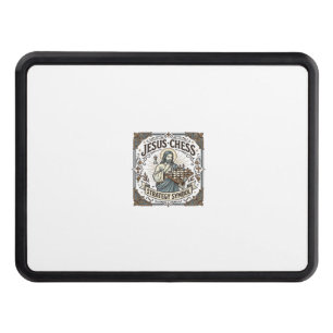 Jesus Chess Strategy Symbol Jesus Chess Strategy C Hitch Cover
