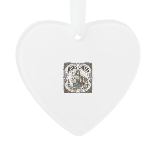 Jesus Chess Strategy Symbol Jesus Chess Strategy C Ornament