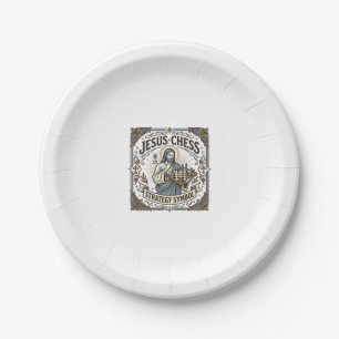 Jesus Chess Strategy Symbol Jesus Chess Strategy C Paper Plates