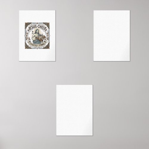 Jesus Chess Strategy Symbol Jesus Chess Strategy C Wall Art Sets