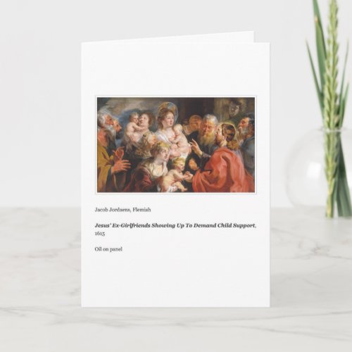 JESUS CHILD SUPPORT FATHERS DAY CARD