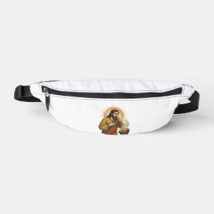 Jesus Choking Dry Tortilla Chip Crumb Food Humor_1 Fanny Pack