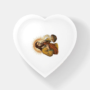 Jesus Choking Dry Tortilla Chip Crumb Food Humor_1 Paperweight