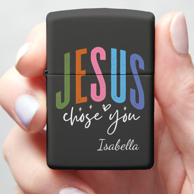 Jesus Chose You Zippo Lighter (In Hand)