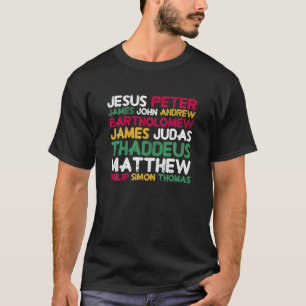 Jesus Christ 12 Apostles God Squad Christian Relig T-Shirt
